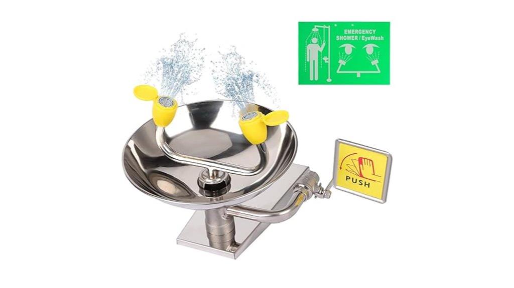 wall mounted eye wash