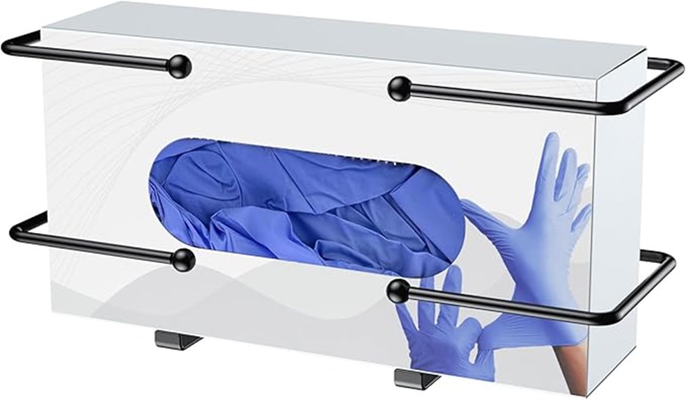 wall mounted glove box holder
