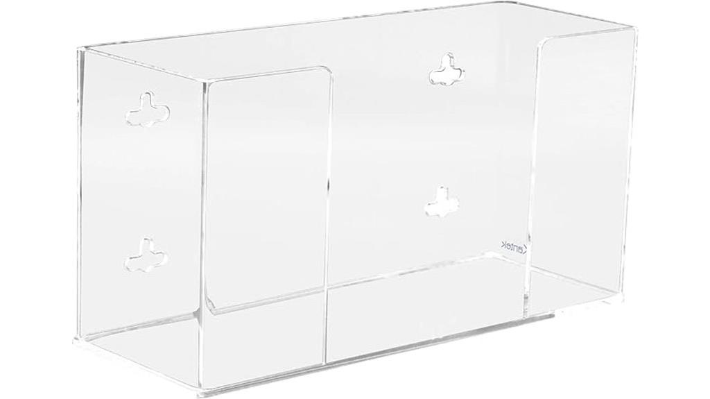 wall mounted glove box holder