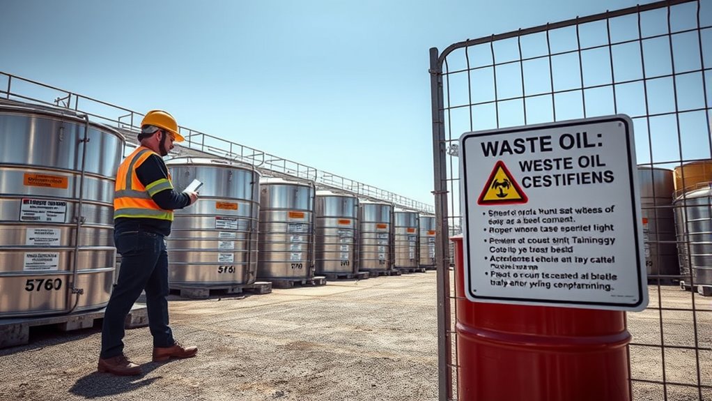 waste oil handling certification