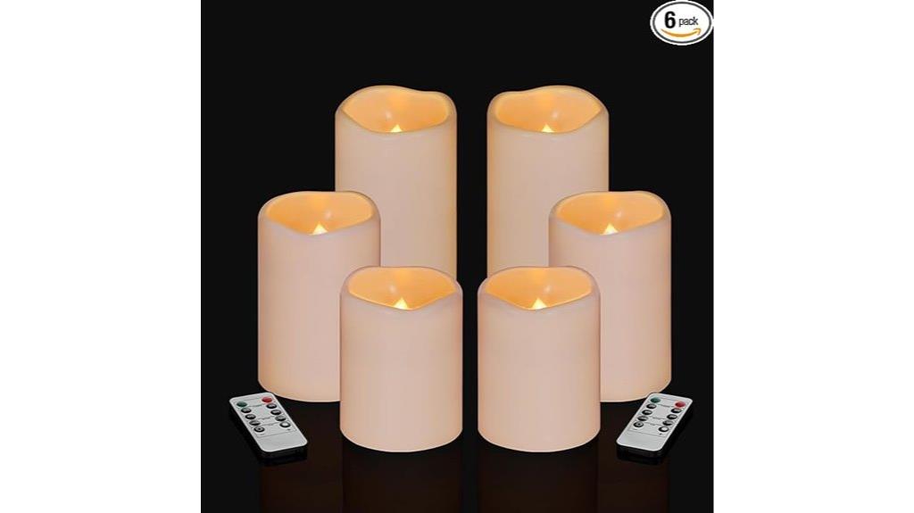 waterproof ivory flameless candles