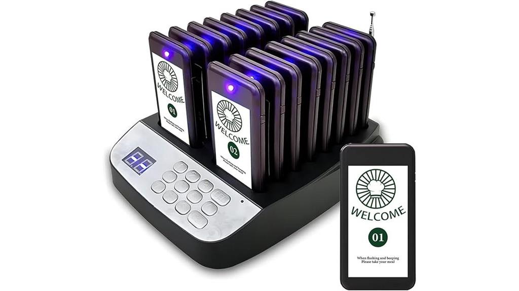 waterproof restaurant pager set