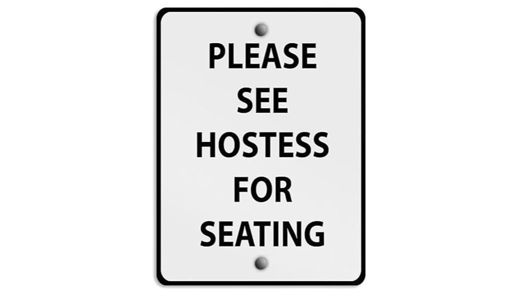 weatherproof aluminum metal sign