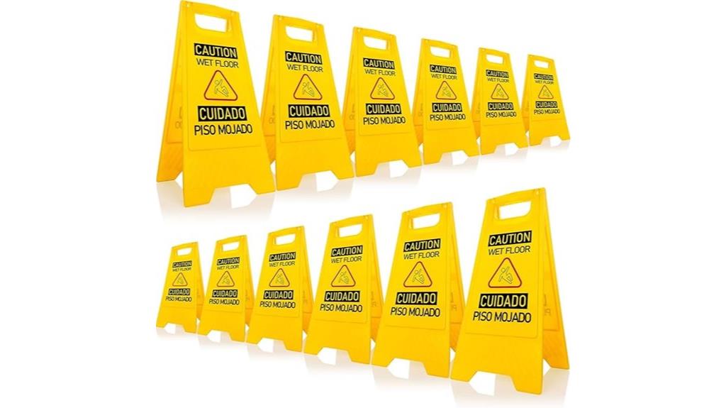wet floor safety signs