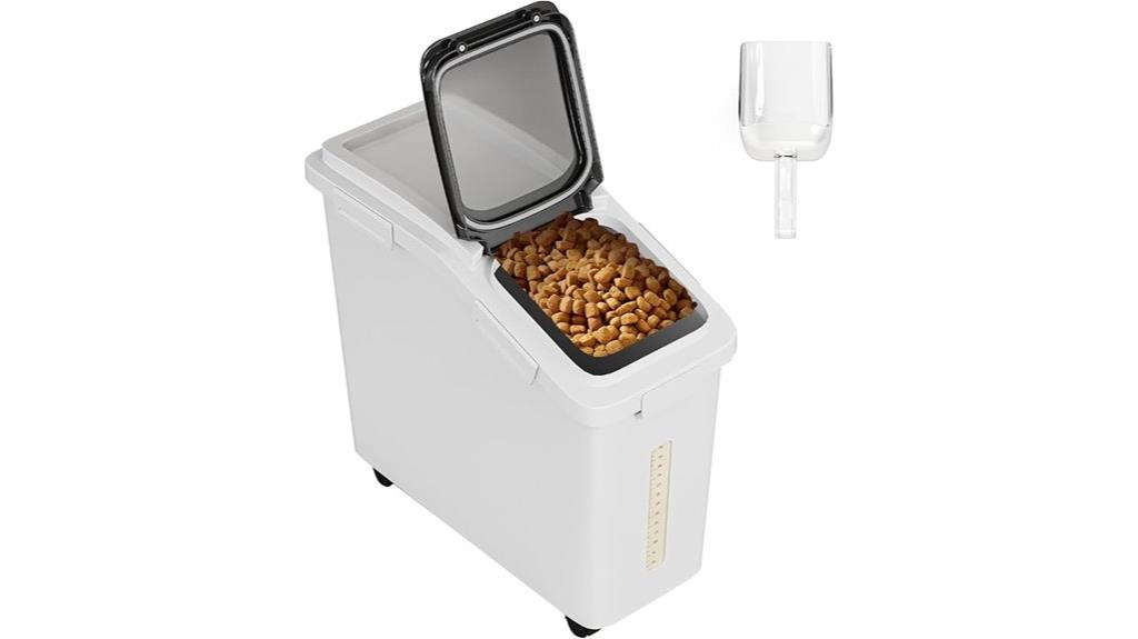 wheeled airtight storage containers