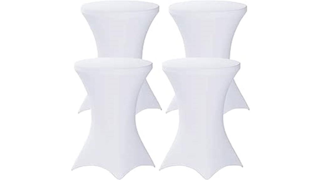 white 4 pack tablecloths