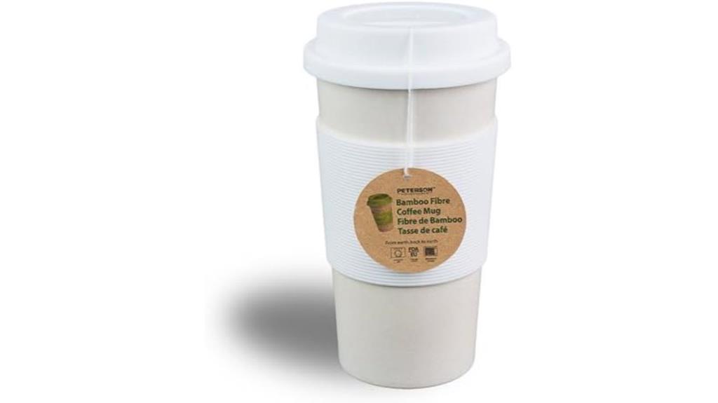 white bamboo fiber cup