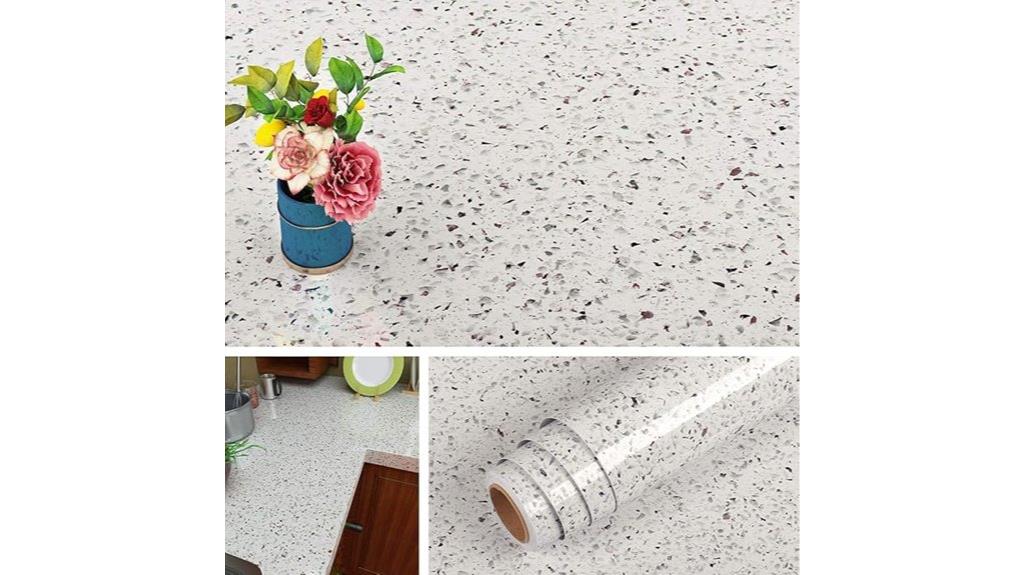 white granite countertop cover