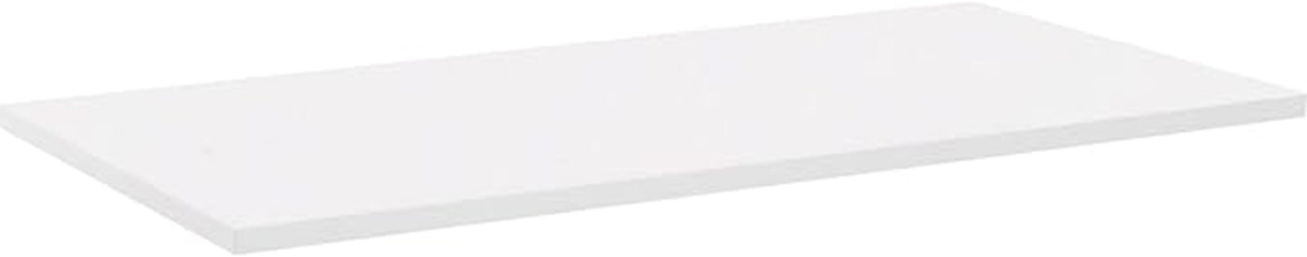 white rectangular laminate tabletop