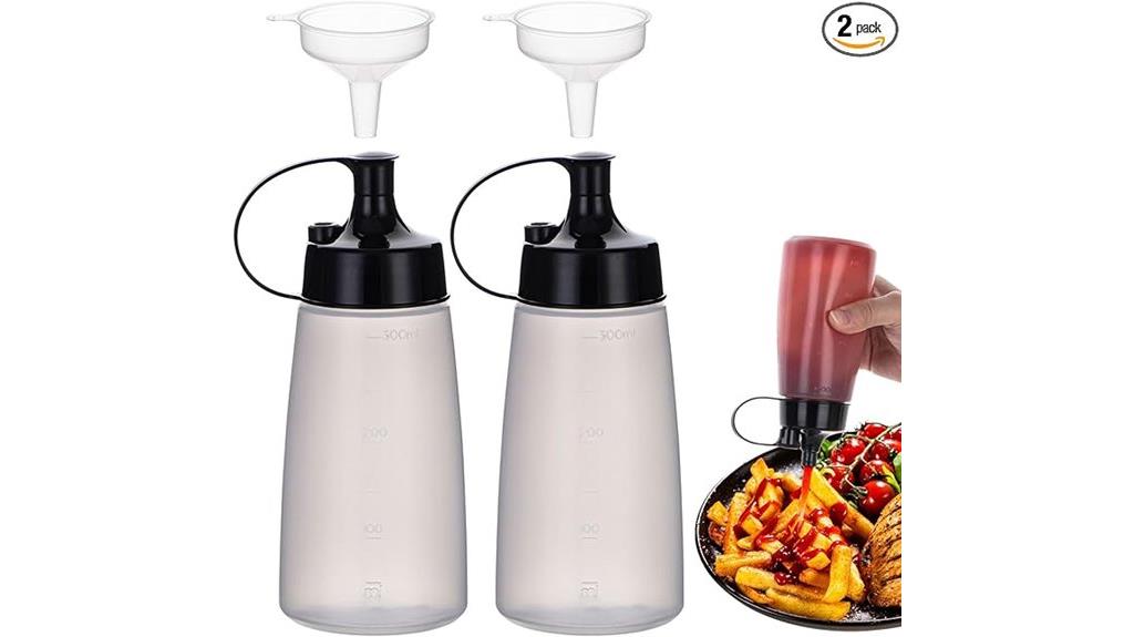 wide mouth condiment bottles