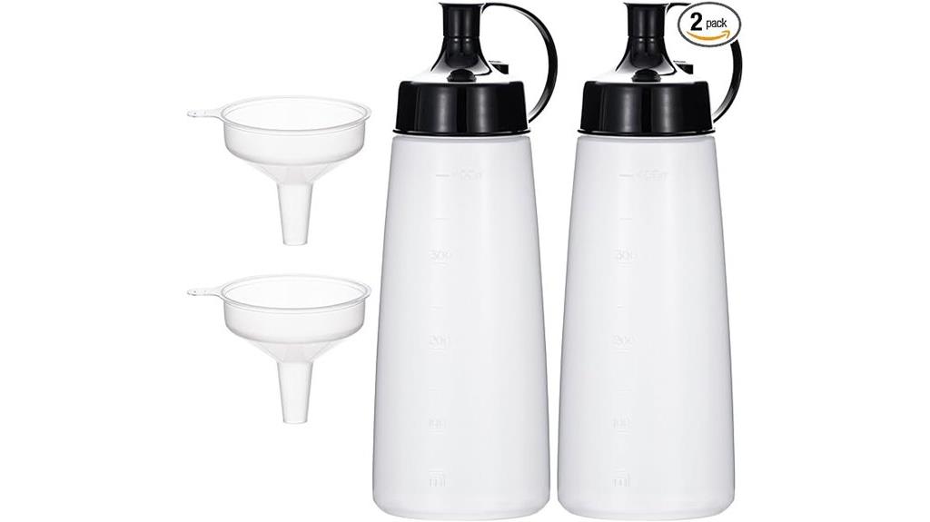 wide mouth squeeze bottles