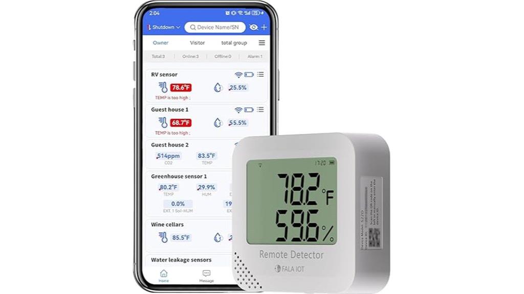 wifi sensor with app