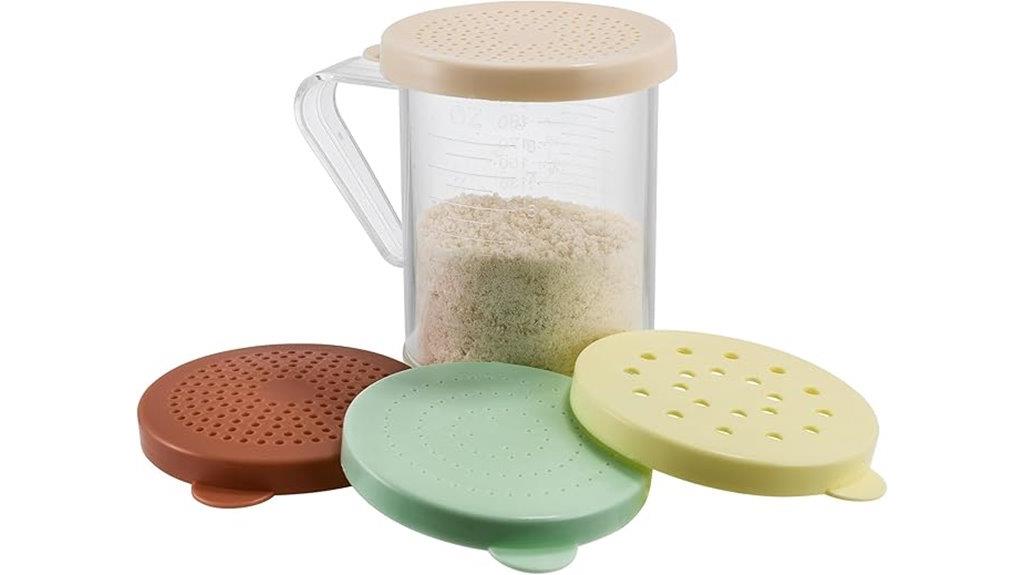 winco dredge with clear lids
