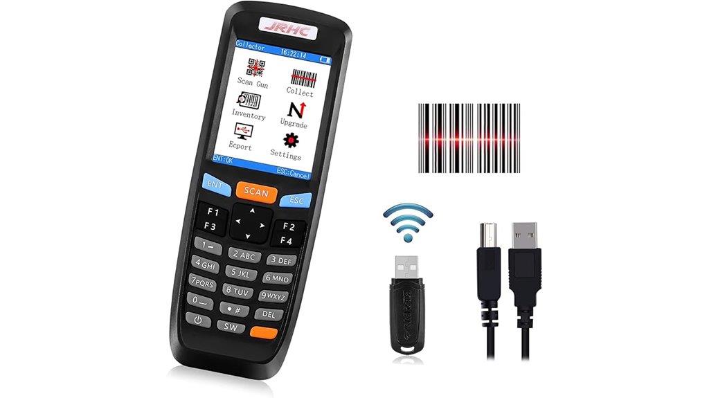 wireless barcode scanner screen