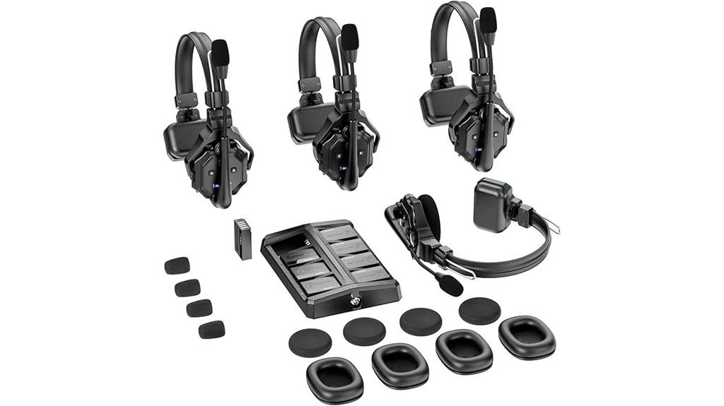 wireless four person intercom