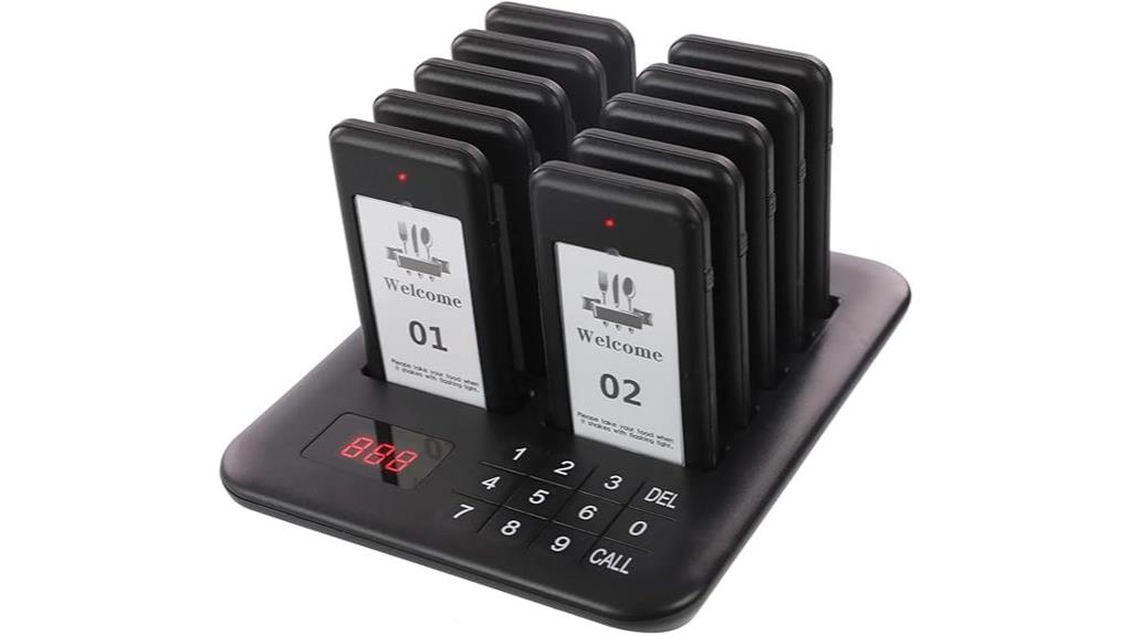 wireless restaurant pager set