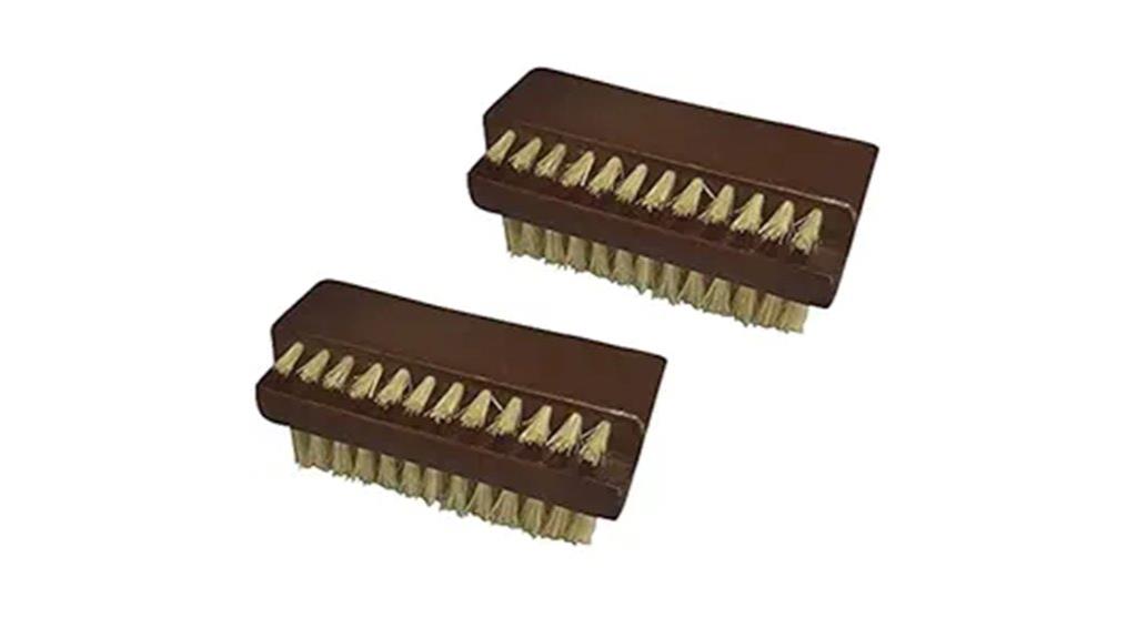 wooden nail brush cleaner