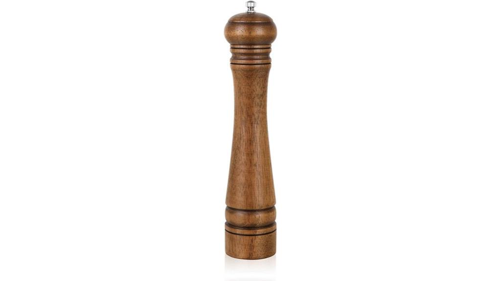 wooden pepper grinder adjustable