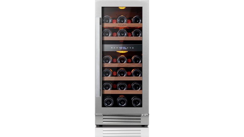 15 inch wine fridge capacity