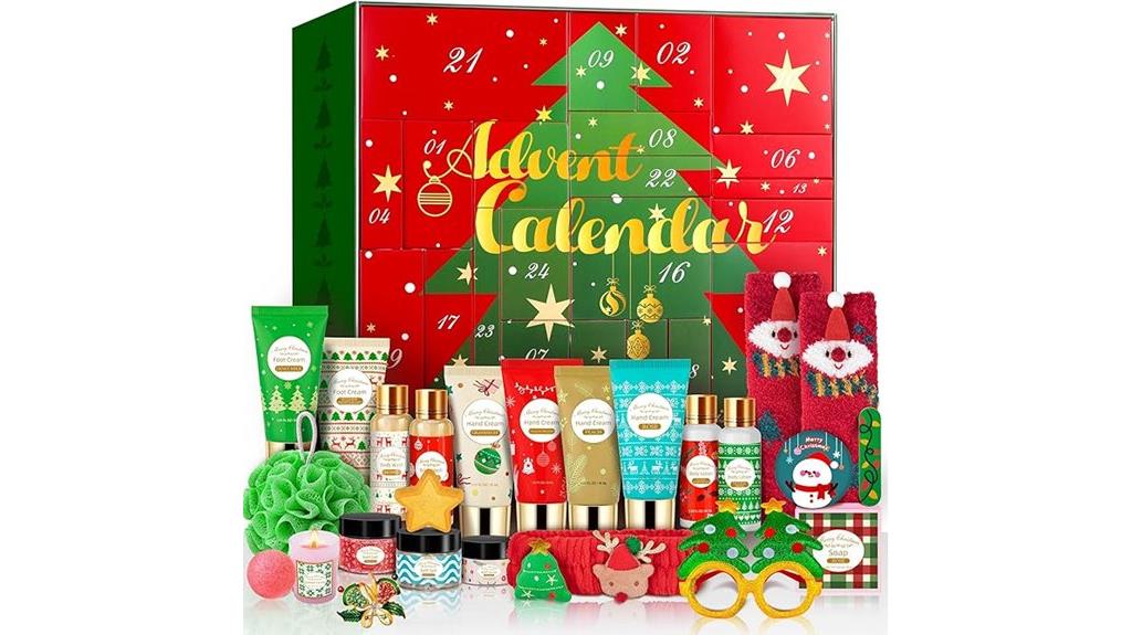 24 day adult skincare calendar