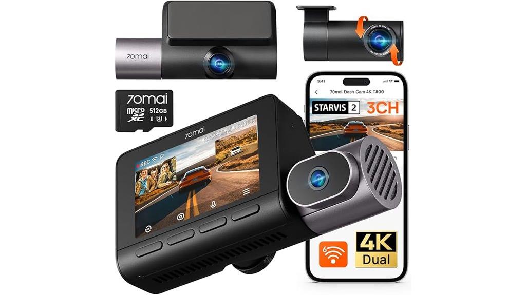 4k 3 channel wifi lte