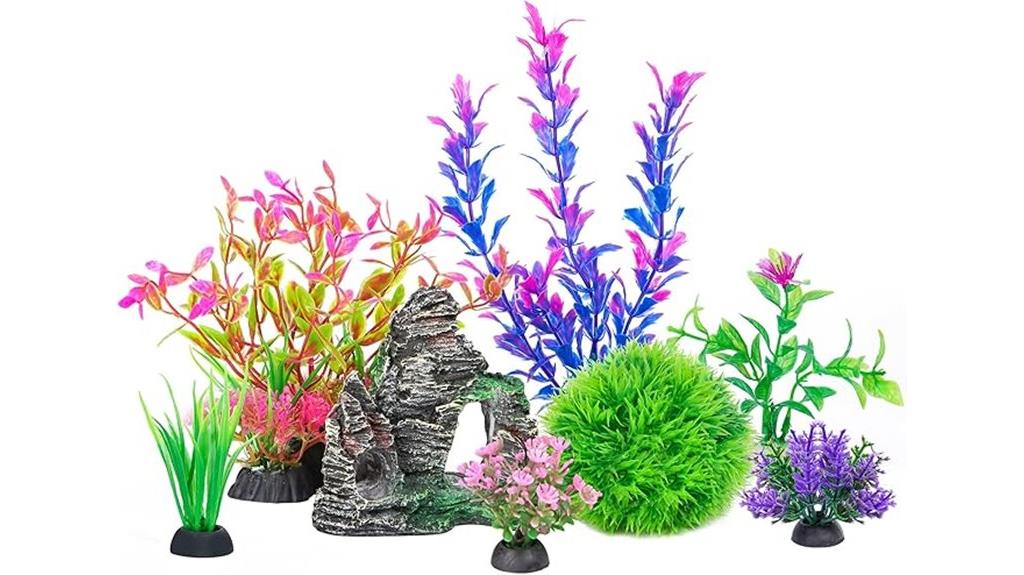 artificial plants and rock cave