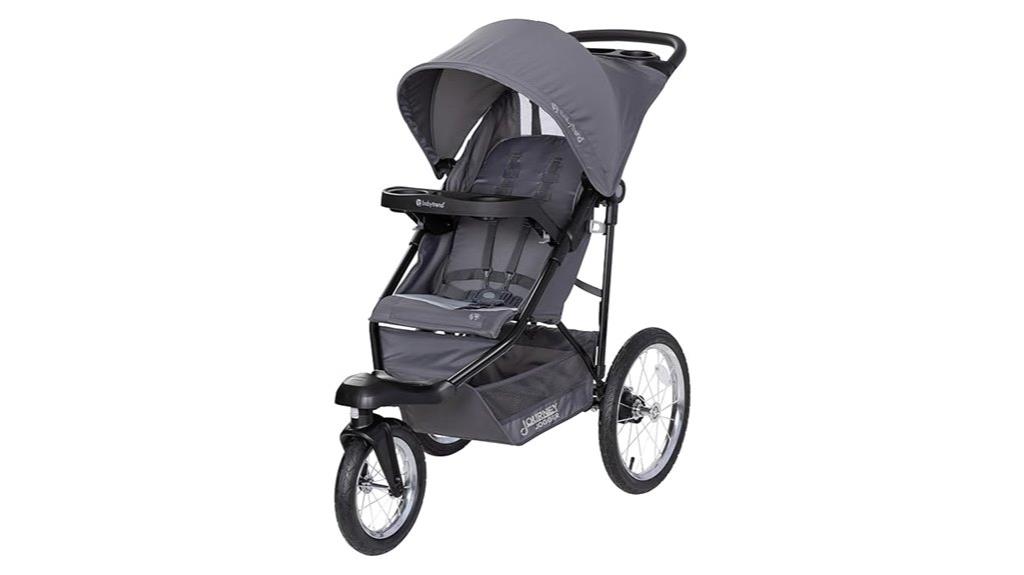 baby trend grey jogging stroller