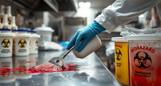 bloodborne pathogen cleanup procedures