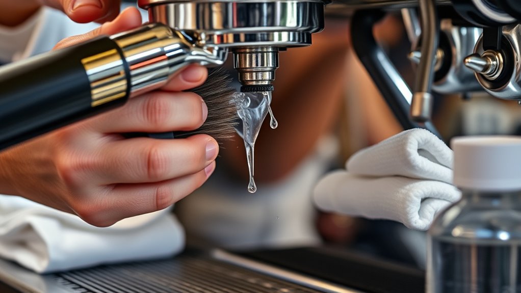 brewer and espresso cleaning