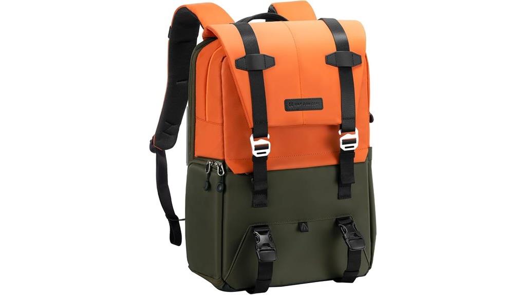 camera backpack with raincover