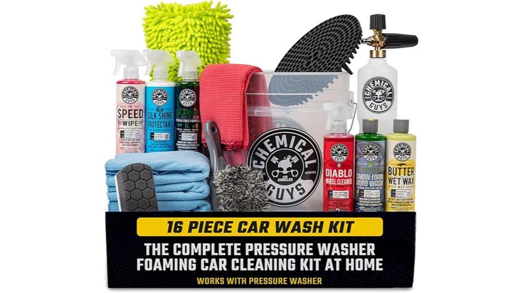 car wash kit includes foam cannon