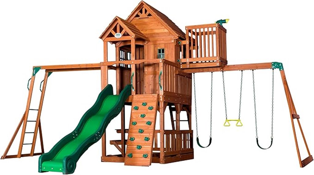 cedar wood playset