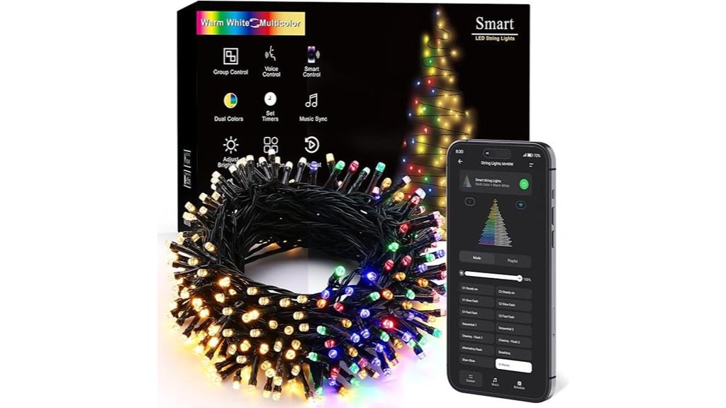 colorful 66ft led string