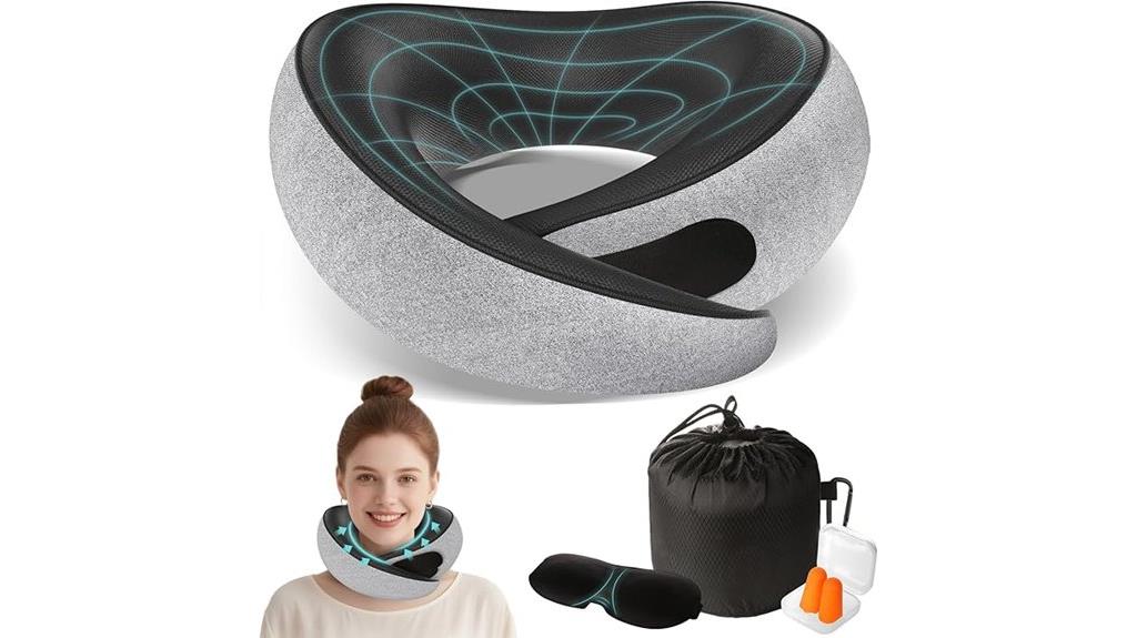 comfortable airplane neck support