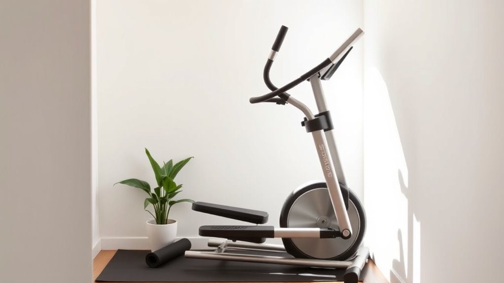 compact space saving ellipticals