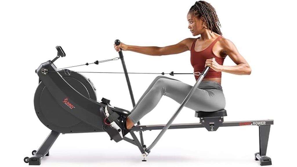 compact sunny rowing machine