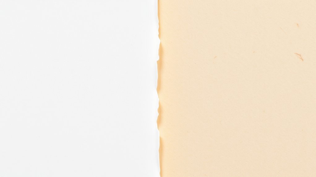 comparison of bleached and unbleached