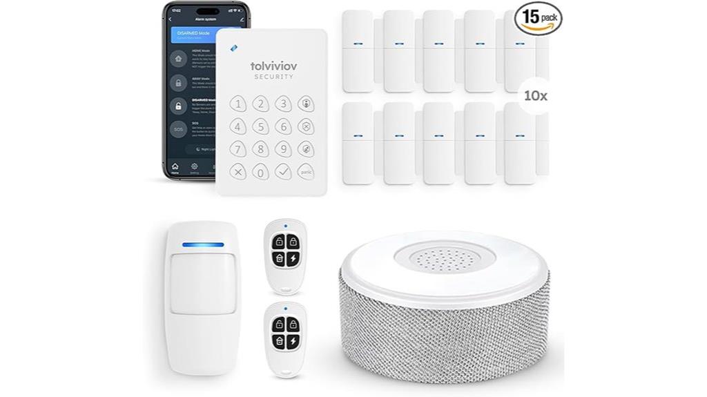 complete 15 piece alarm kit