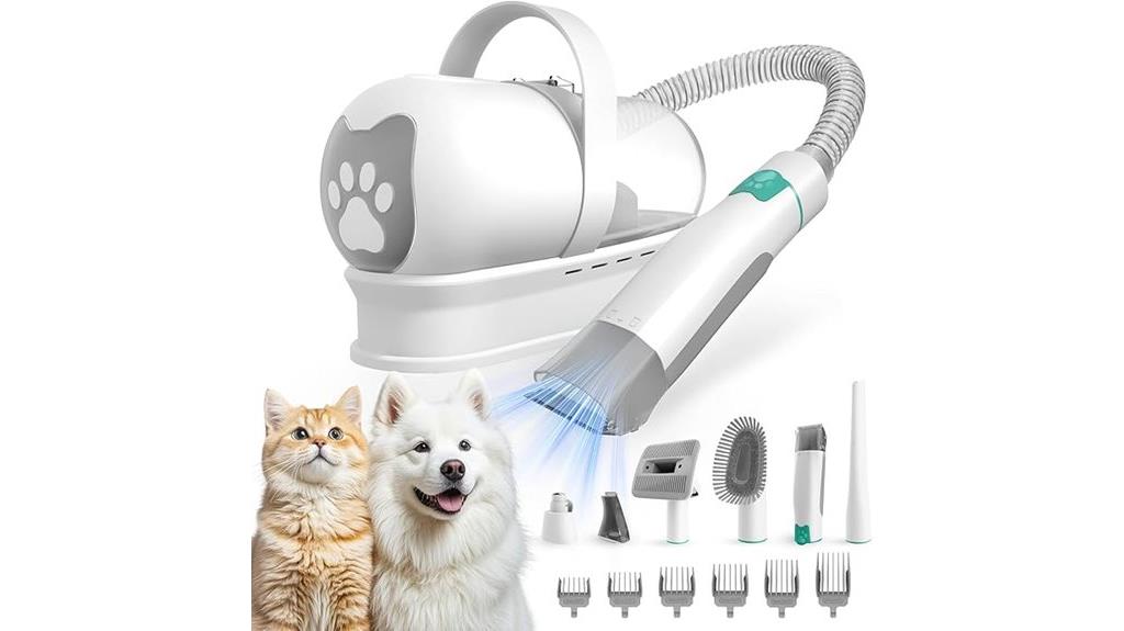 complete grooming kit with vacuum