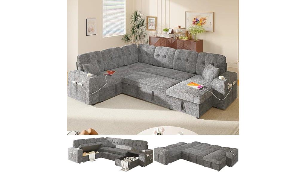 convertible modular sleeper sofa