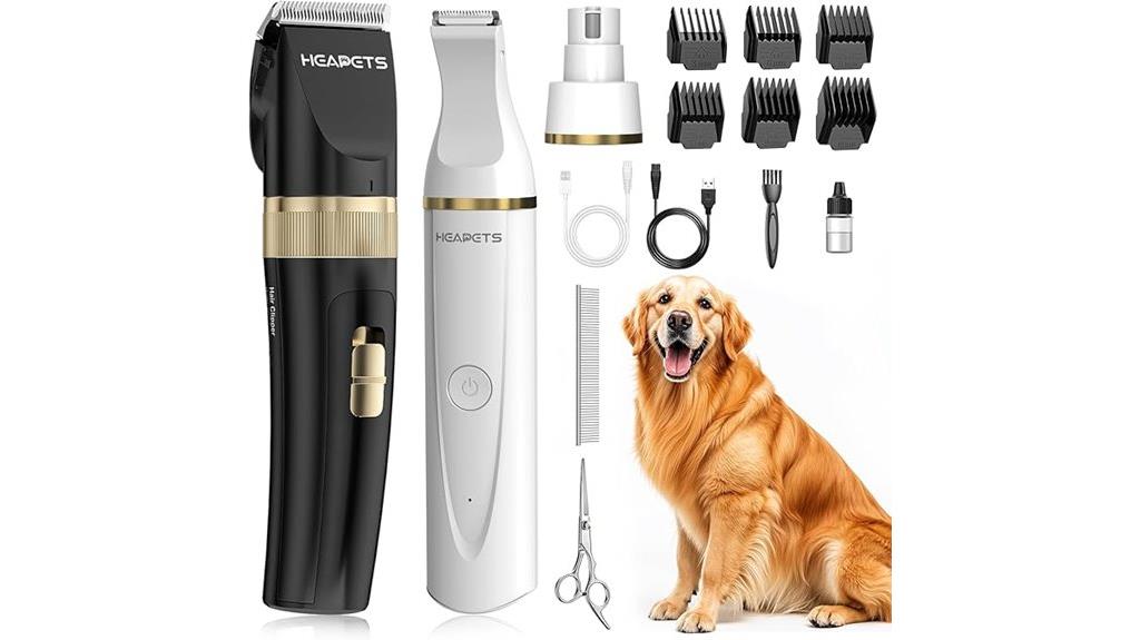 dog grooming kit black