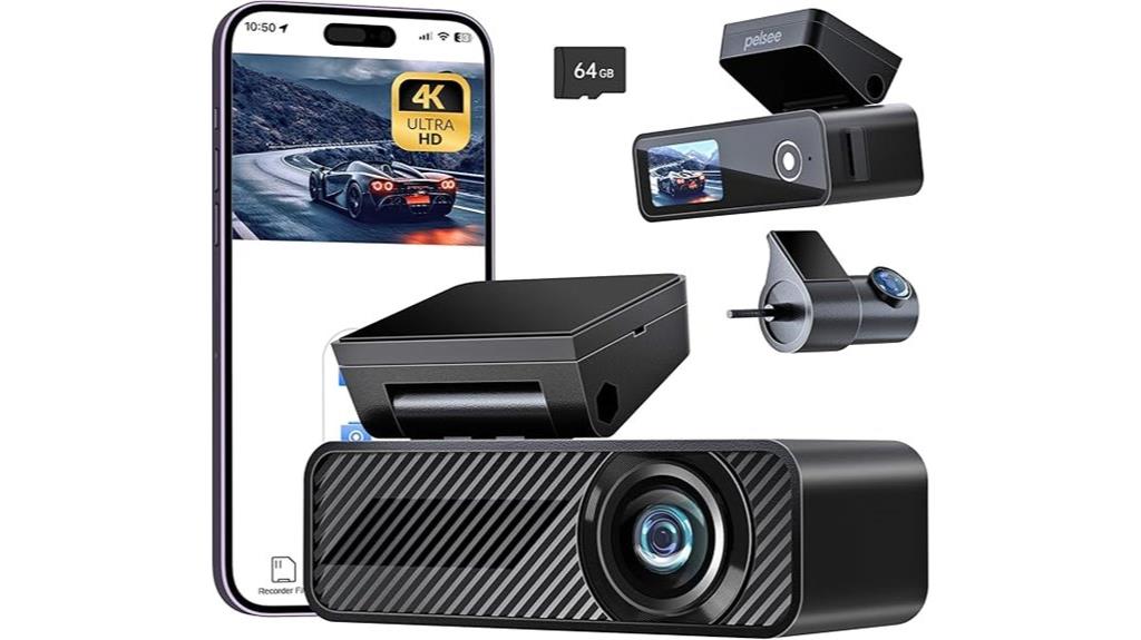 dual 4k dash cam bundle