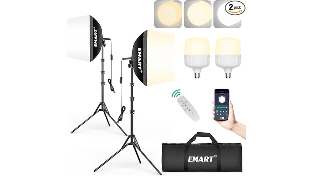 dual softbox photography kit