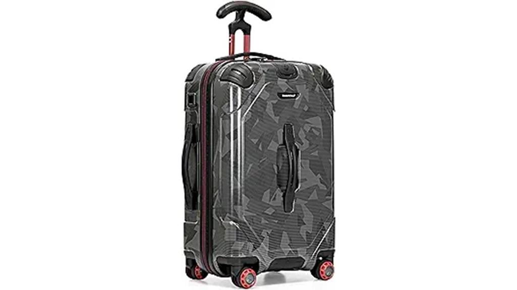 durable 22 inch spinner luggage
