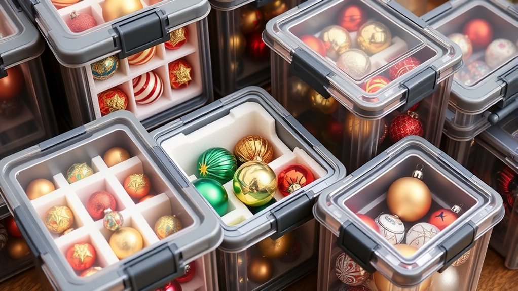 durable cushioned ornament storage