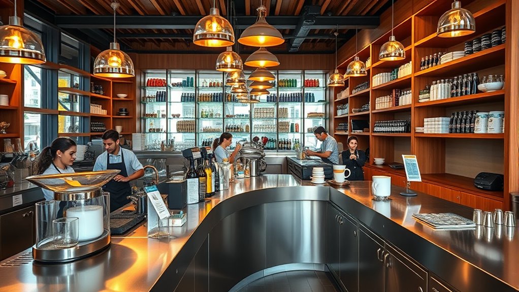 efficient cafe layout design