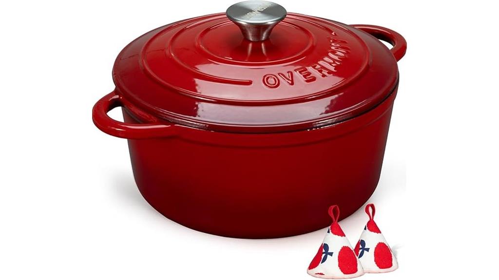 enameled cast iron dutch oven