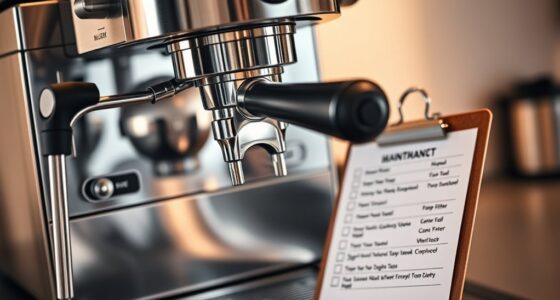 espresso machine maintenance checklist