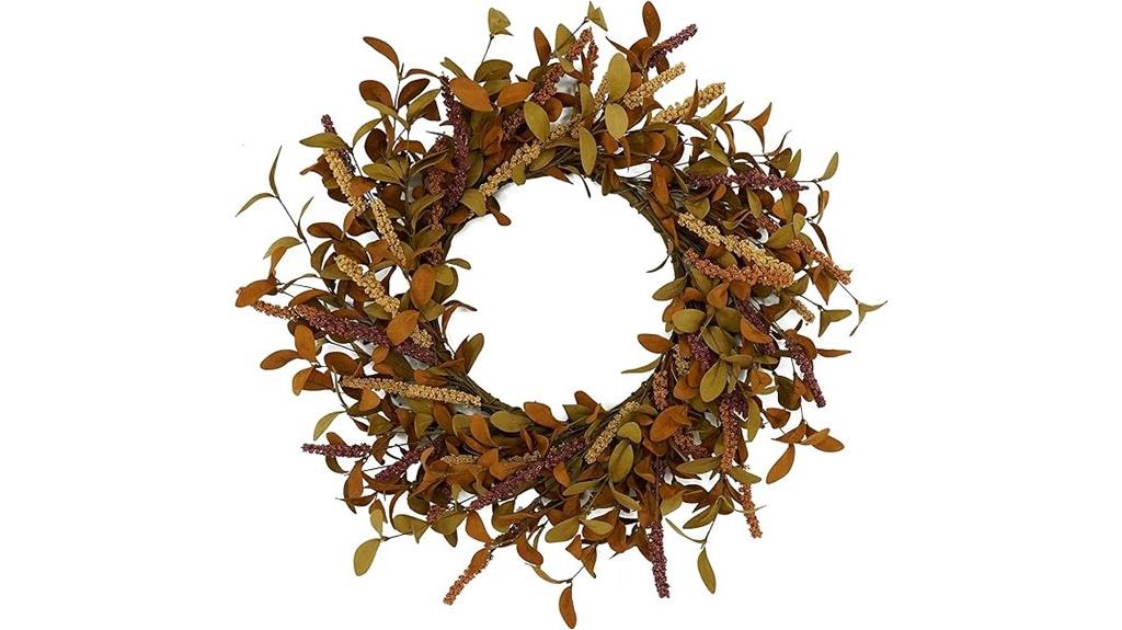 fall eucalyptus door wreath