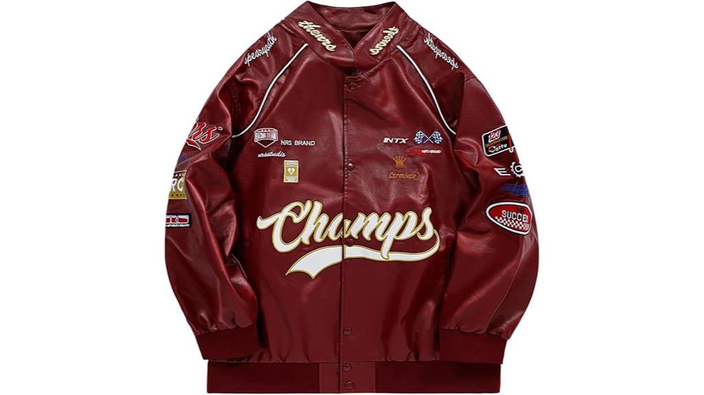 faux leather motorcycle jacket